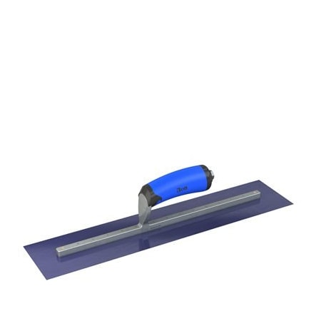 Bon Tool Ultra Flex Blue Steel Finishing Trowel - Square End 18" x 4" with Comfort Wave Handle 67-325